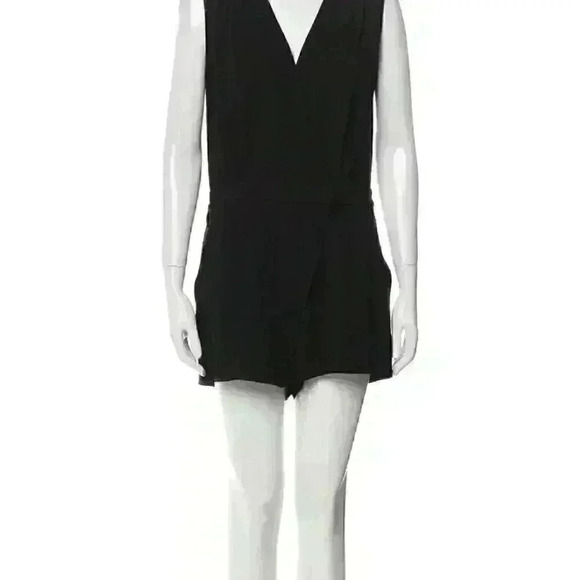 Intermix Plunge Neckline Black Romper size P (small) - Picture 3 of 4
